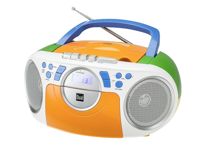 Muziekapparaten - Dubbele P70 CD/radio/cassettespeler, in Farbe MULTICOLOR Ansicht 1