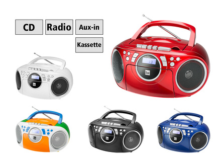 Draagbare CD/radio/cassette speler