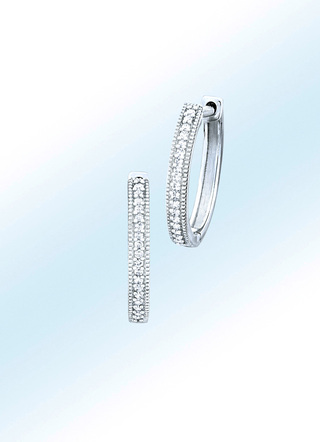 Creoolse oorbellen met diamanten