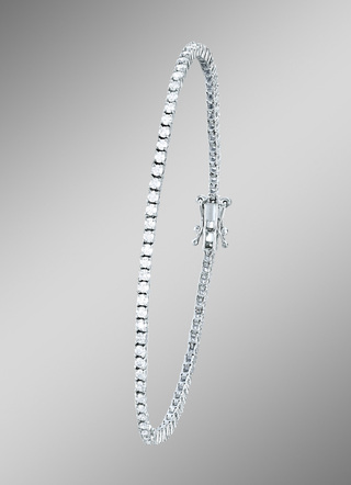 Hoogwaardige witgouden armband met diamanten