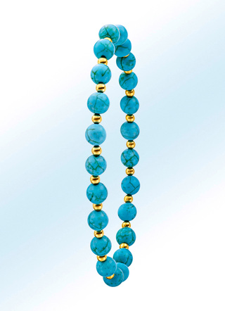 Armband met turquoise kralen
