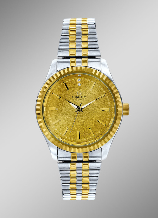 - Partnerhorloges van het merk “Quality Time”., in Farbe , in Ausführung Herenhorloge Ansicht 1