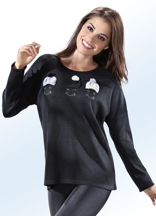 Pullover met grappige emojis