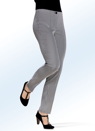 Figuurstrelende broek met aangesneden band