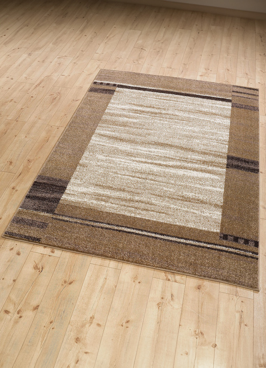 Klassiek - Vloerkleden en tapijten met randen, in Größe 111 (Brug, 60 x 110 cm) bis 282 (Tapijt, 200 x 290 cm), in Farbe BEIGE Ansicht 1