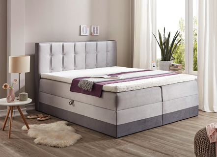 Boxspringbed met topmatras en 2 bedlades