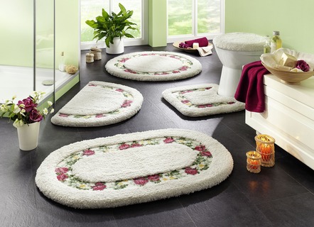 Microvezel badkamerset met antislip achterkant