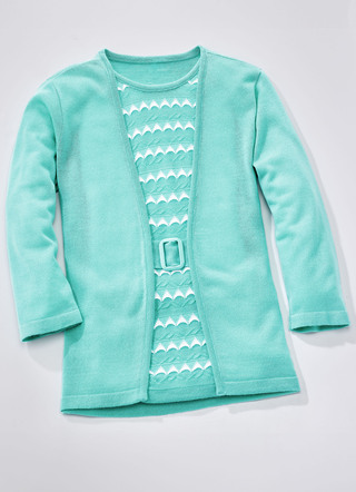 Trui met twinset-look