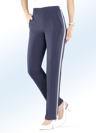 Broek met trendy sierband