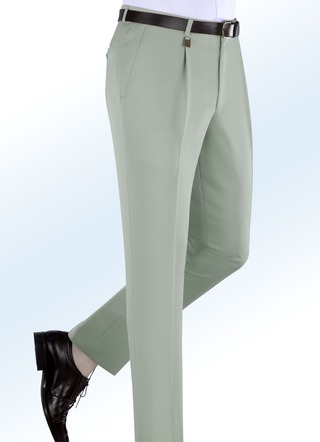 Stretch tailleband broek met tailleband plooien in 4 kleuren