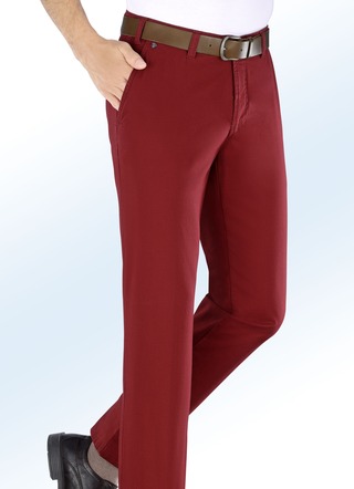 'Brühl'-broek met lage taille met zijzakken in 4 kleuren