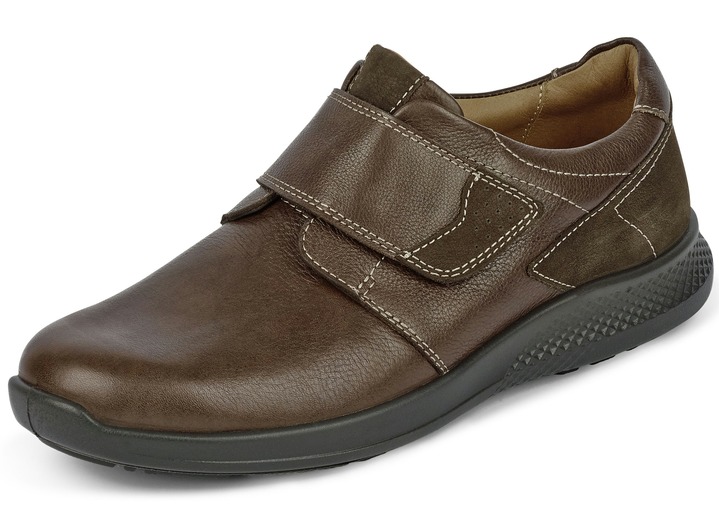 Instappers & veterschoenen - GINO GALANTE pantoffels met praktische klittenbandsluiting, in Größe 039 bis 046, in Farbe KASTANJEBOLEET Ansicht 1