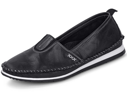 Andrea Conti mocassin slip-on schoen met een subtiele gekreukelde textuur