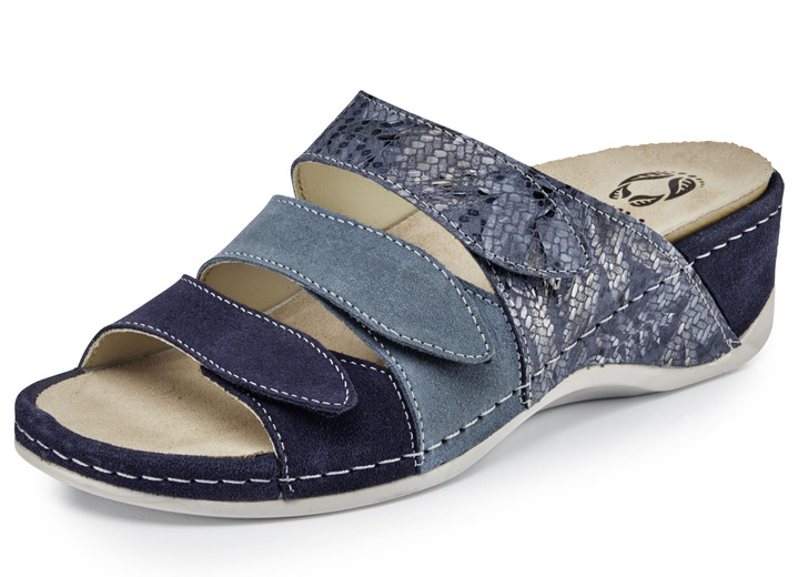 Sandalen & slippers - Mubb muiltjes gemaakt van hoogwaardig leer, in Größe 036 bis 042, in Farbe BLAUW Ansicht 1