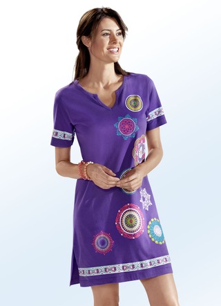 Duopack strandshirts met grafische print