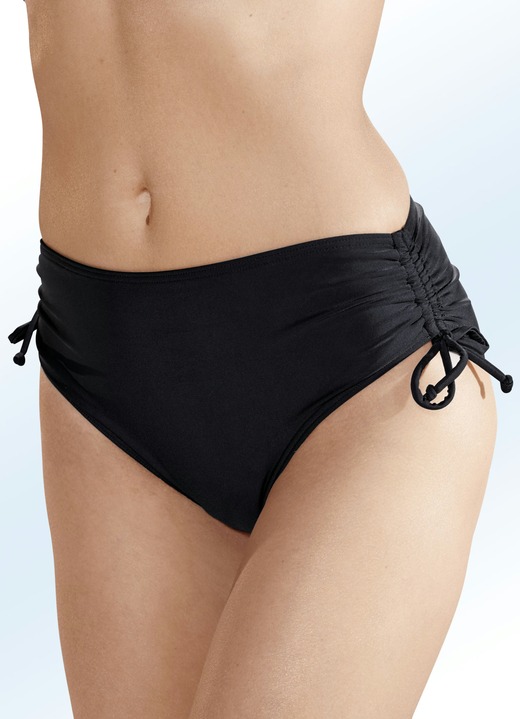 Bikini's - Naturana set van twee bikinibroekjes, smal uitgesneden, in Größe 038 bis 052, in Farbe 1x ZWART, 1x MARINE Ansicht 1