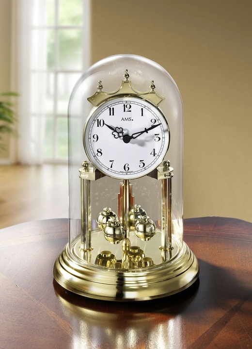 Horloges - Jaarklok met roterende slingertechniek, in Farbe GOUD Ansicht 1