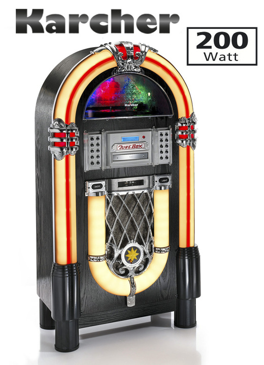 Nostalgische apparaten - Karcher JB6608D draaitafel jukebox met DAB+, in Farbe MULTICOLOR Ansicht 1