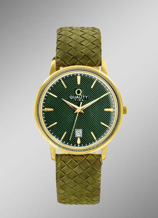 - Quartz herenhorloge met vergulde metalen kast, in Farbe  Ansicht 1