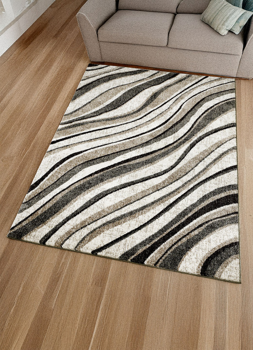 Modern - Brücke, in Größe 111 (Brücke, 60x110 cm) bis 288 (Teppich, 240x340 cm), in Farbe BEIGE-BRAUN