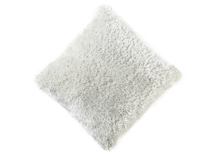 Modern - Shaggy vloerkleden en kussens met een katoenen achterkant, in Größe 113 (vloerkleed, 80 x 150 cm) bis 915 (kussen met vulling, 45 x 45), in Farbe WIT Ansicht 1