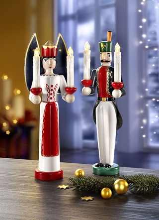 LED-figuren, set van 2, met afstandsbediening