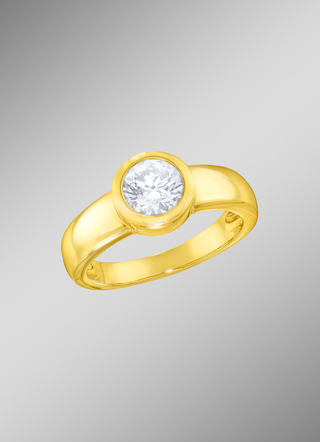 Solitaire-ring met briljant