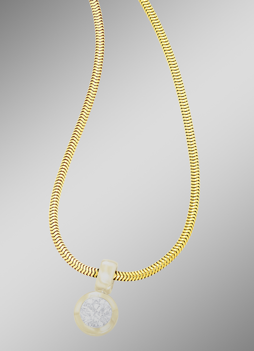 Halskettingen - Massieve slangenketting, in Farbe