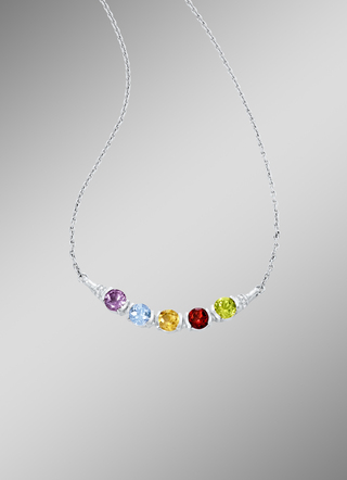 Ketting met edelstenen