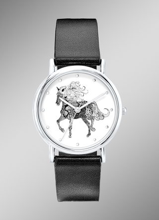 Dameshorloge met paardendesign