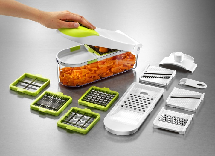- Dicer Pro fruit- en groentesnijder, in Farbe GROEN-WIT Ansicht 1