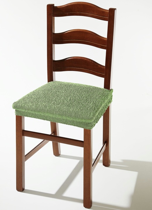 Grand foulards - Zitvlakhoes voor de zitting in geliefde stretchkwaliteit, in Größe 106 (zittinghoes) bis 112 (Zittinghoes, set van 2), in Farbe GROEN