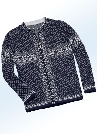 vest in jacquardmotief