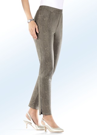 Broek met hip reptielenmotief