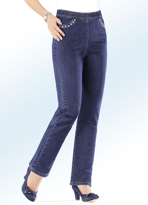 Jeans - Jeans in een comfortabele pull-on-stijl Jeans - Jeans in een comfortabele pull-on-stijl, in Größe 019 bis 058, in Farbe DONKERBLAUW