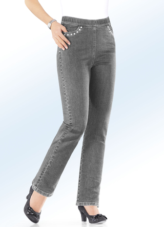 Jeans in een comfortabele slip-on stijl