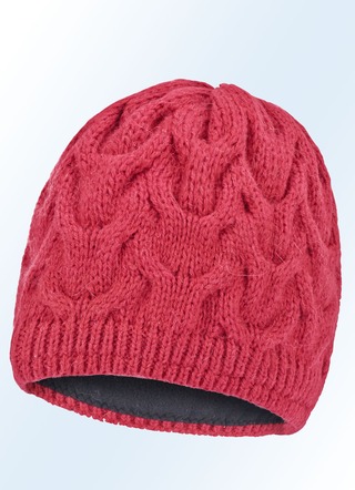Beanie met trendy kabelsteek