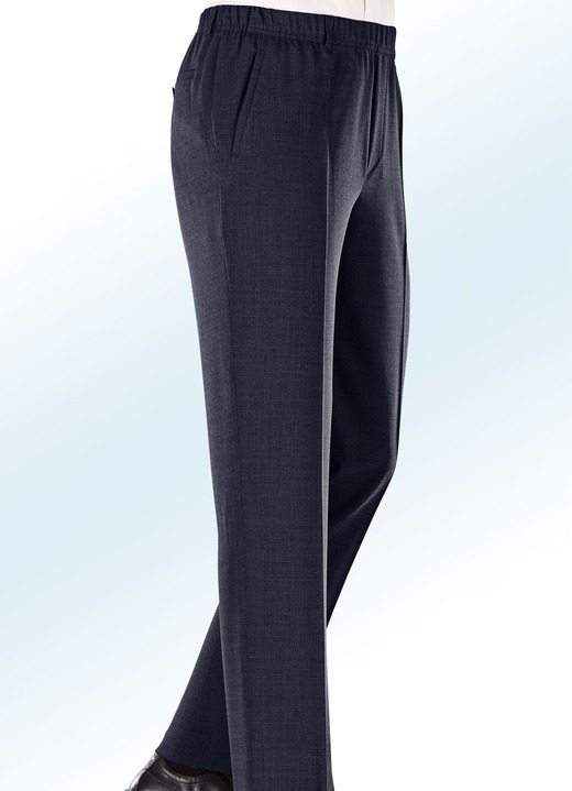 - ‘Klaus Modelle‘ pull-on broek in 4 kleuren, in Größe 024 bis 062, in Farbe MARINE