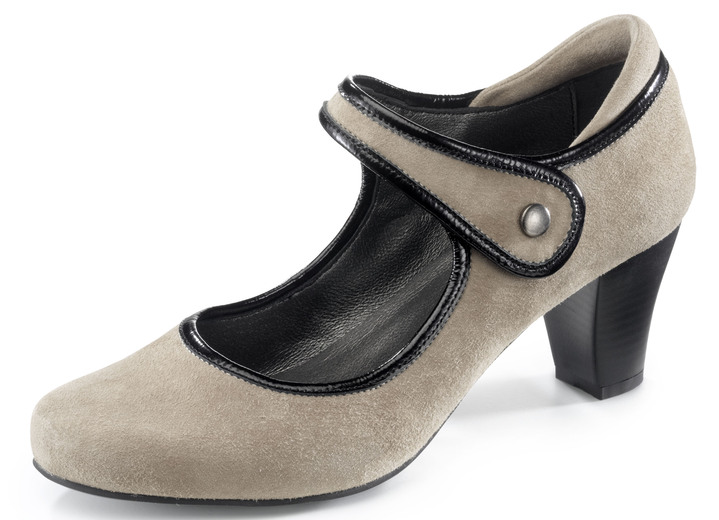 - Pompen met patentrand, in Größe 036 bis 042, in Farbe BEIGE