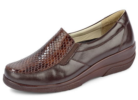 Gemini loafers met exotische reptielen reliëf