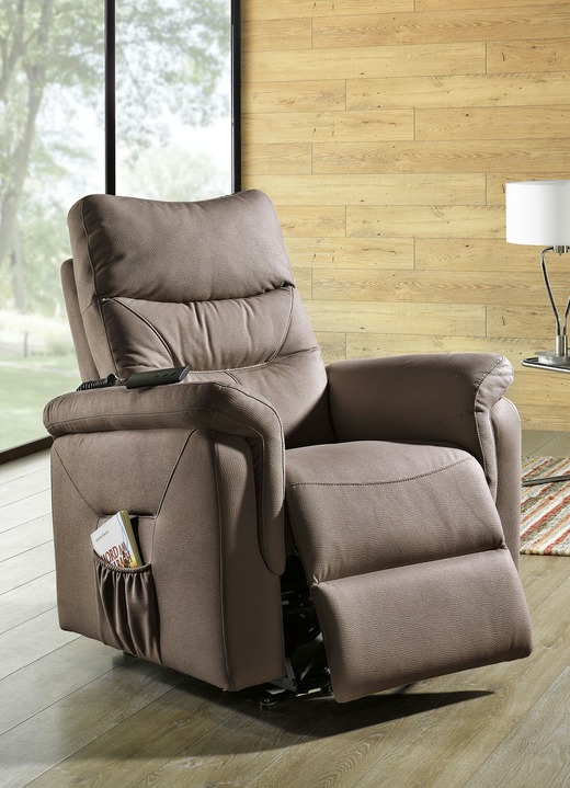 TV-Fauteuil / Relax-fauteuil - Relaxfauteuil met opstahulp, in Farbe BRUIN, in Ausführung zonder massagefunctie Ansicht 1