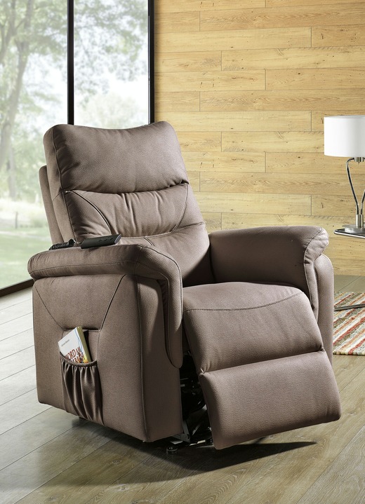 TV-Fauteuil / Relax-fauteuil - Relaxfauteuil met opstahulp, in Farbe BRUIN, in Ausführung Ohne Massagefunktion Ansicht 1