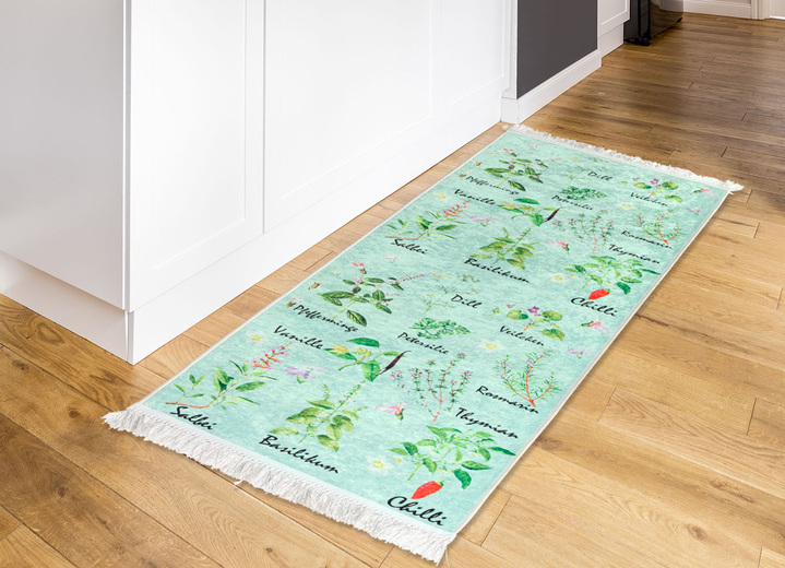 Modern - Sterke keukenlopers en tapijten, in Größe 101 (Brug, 50/80 cm) bis 306 (tapijt, Ø 180 cm), in Farbe MINT Ansicht 1