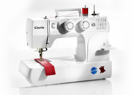 Clarie 16DLK naaimachine met vrije arm, met accessoires voor jeans en leer