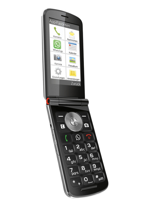 Emporia - Emporia TouchSmart klap-Smartphone, in Farbe ZWARTE ZILVER Ansicht 1