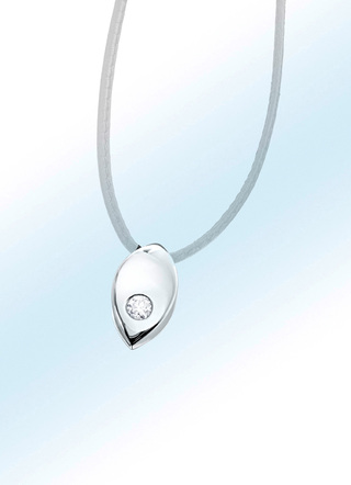 Hanger met een briljant van platina