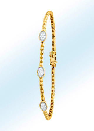 Elegante armband met 21 briljanten
