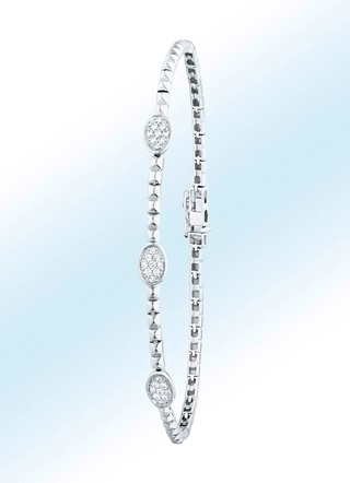 Elegante armband met 21 briljanten