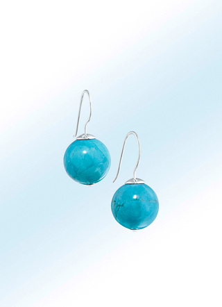 Oorbellen met turquoise
