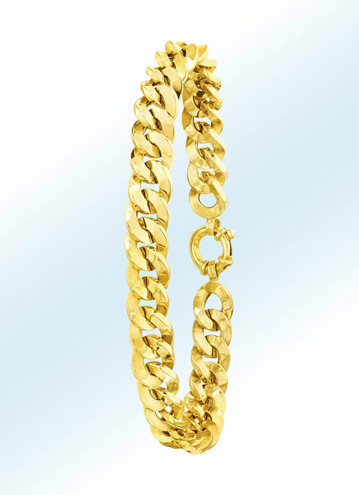 - Pantserketting-armband met sierlijke sluitring, in Farbe